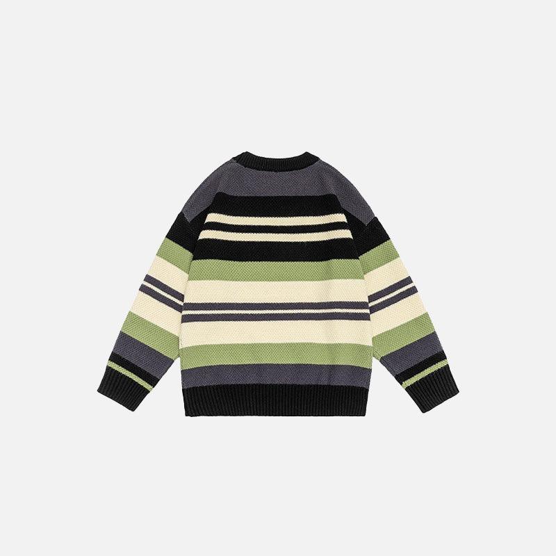 Retro Multi-Stripe Sweater - tntwear1