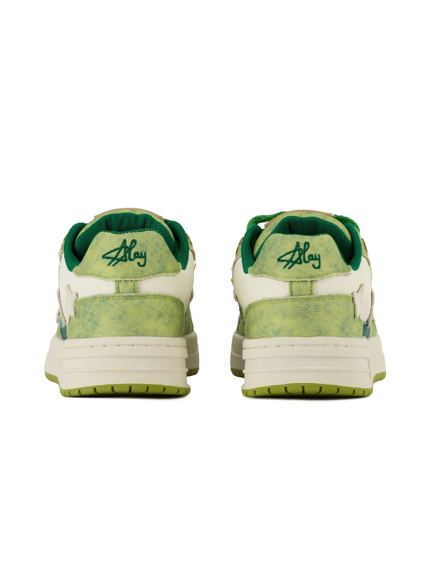 Avocado Green Star Chunky Sneakers - Tntwear