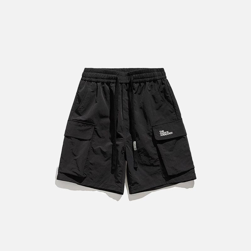 Solid Utility Cargo Shorts - tntwear1