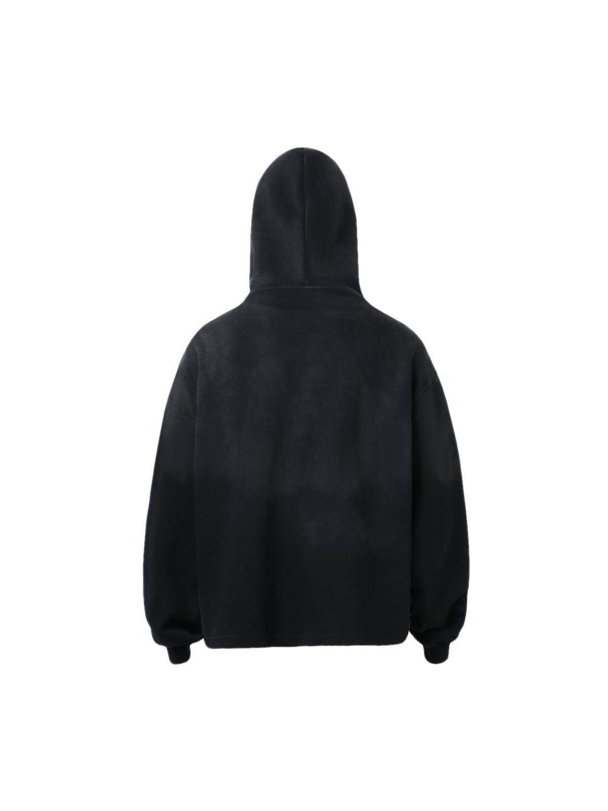 Tntwear Gradient Letter Distressed Pullover Hoodie