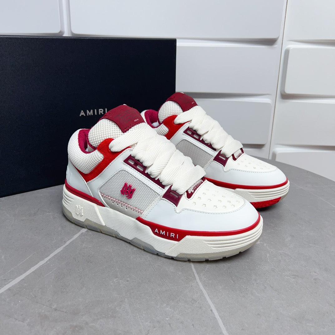 AMR MA-1 White and Red Sneakers-133 - tntwear1