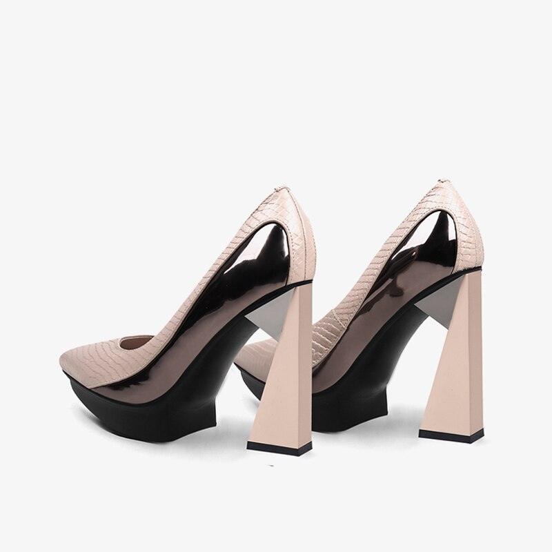 11.5cm Extreme Strange High Heels Women Pumps 2.5cm Platform Woman Pointed Toe High Heels Shoes Stiletto - tntwear1