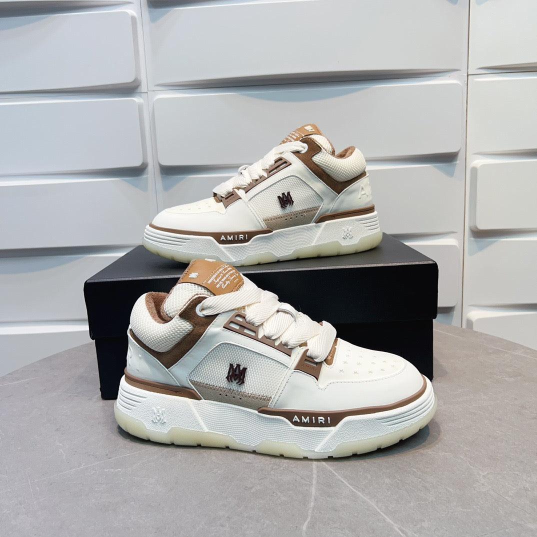 AMR MA-1 Brown and White Sneakers-137 - tntwear1