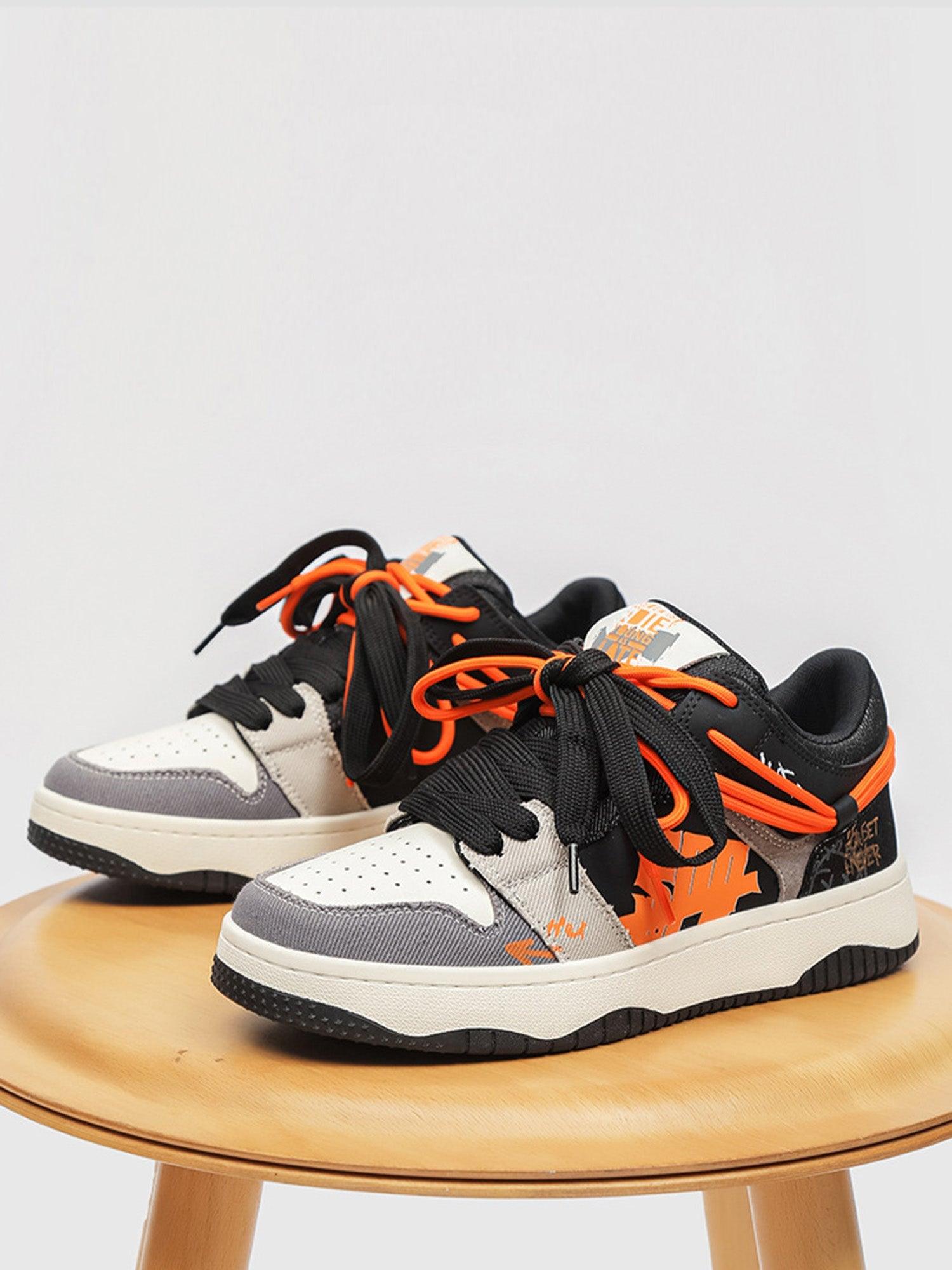 Tntwear Vintage Contrasting Color Sneakers - tntwear1