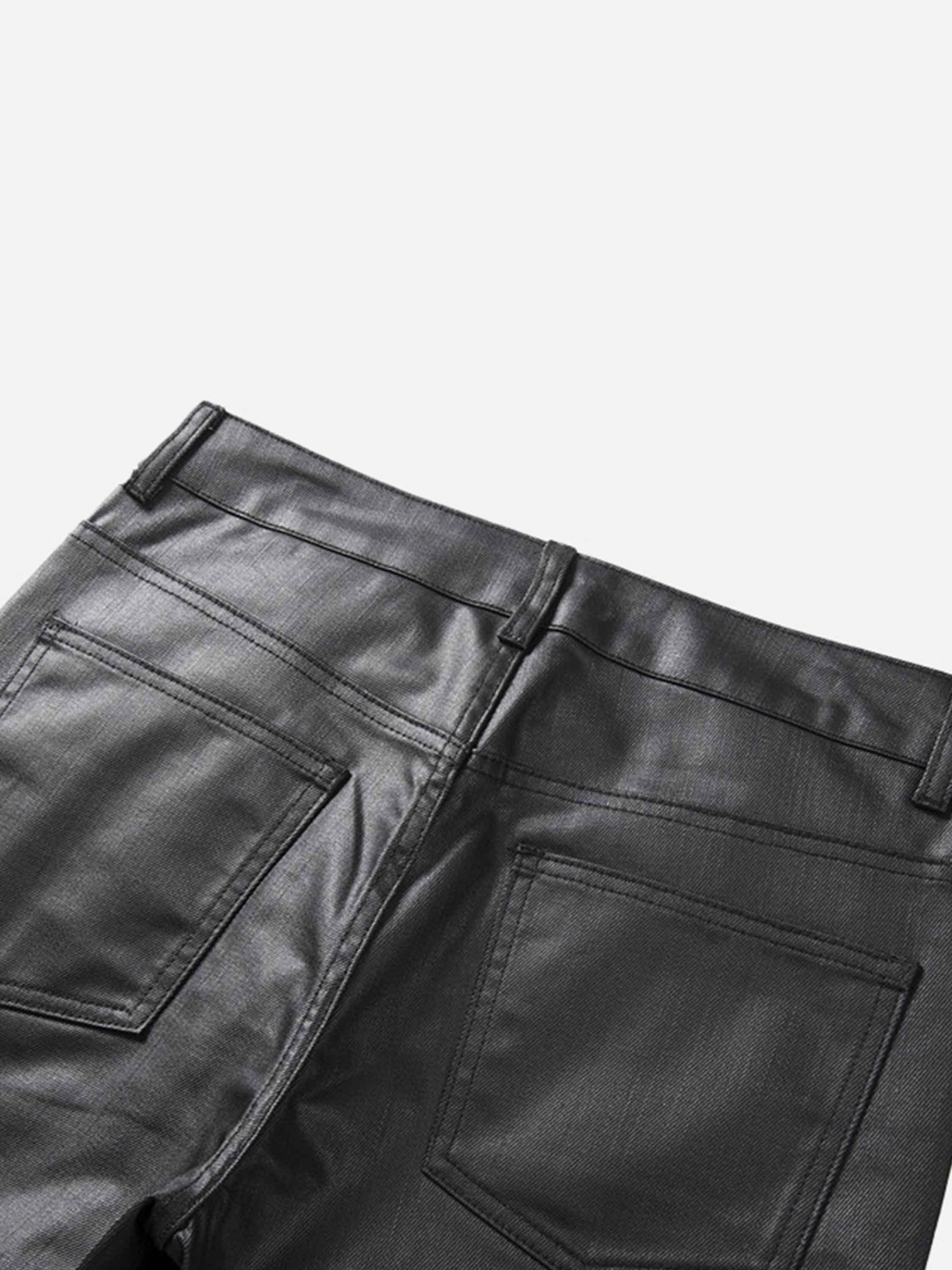 1984 Retro Zipper Pocket Slim Straight Pants - tntwear1