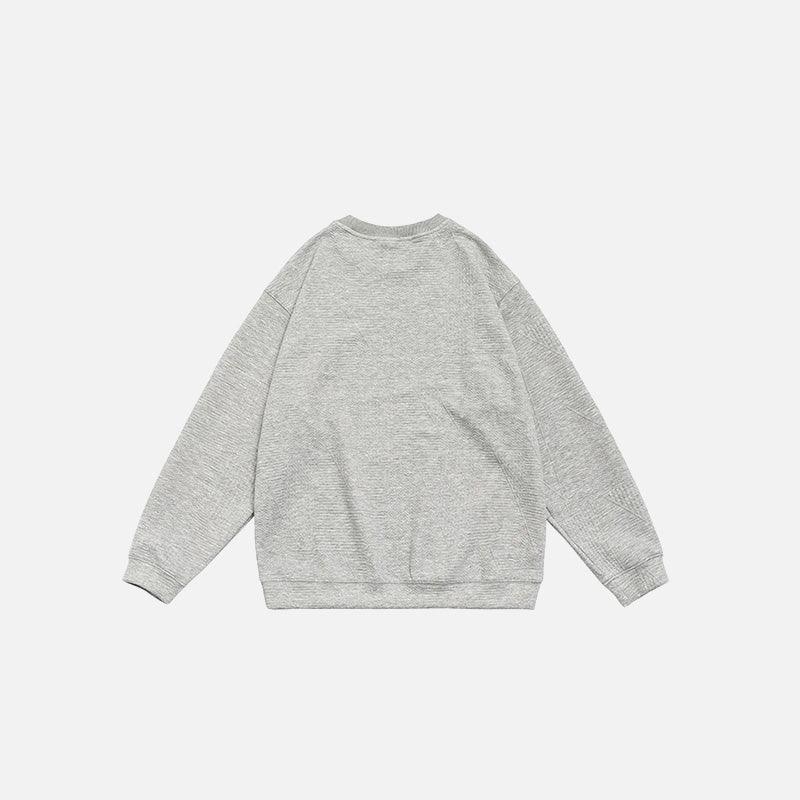 Solid Embroidered Sweatshirt - tntwear1