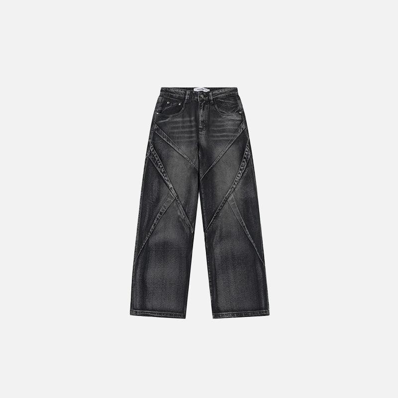 Crisscross Denim Jeans - tntwear1