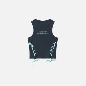 Women's Embroidery Straps Tank Top - tntwear1