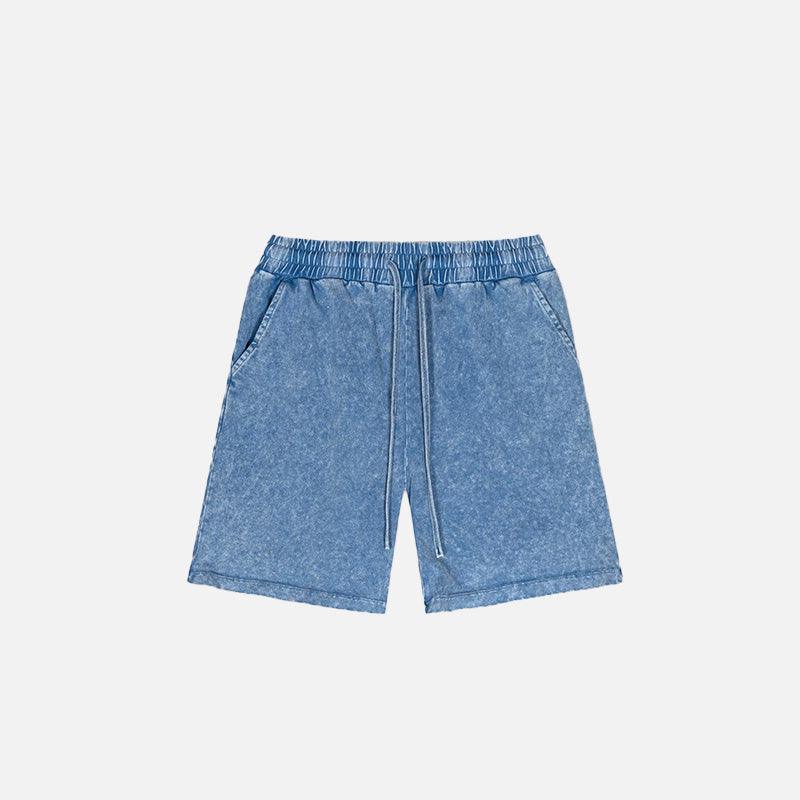 Vintage Washed Distressed Denim Shorts - tntwear1