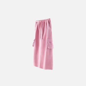 Women's Retro Loose Slit Pockets Skirt - tntwear1