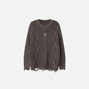 Twisted Cable Knit Sweater - tntwear1