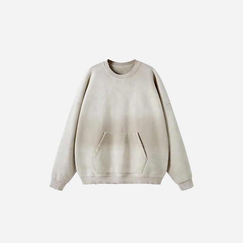 Washed Oversized Sweatshirt - tntwear1