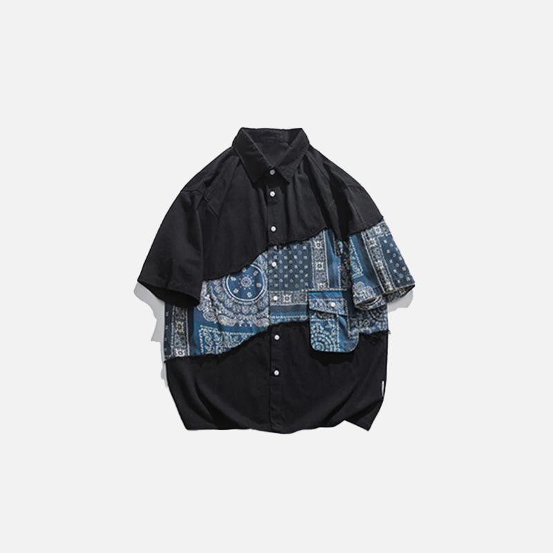 Bandana Patchwork Shirt - tntwear1