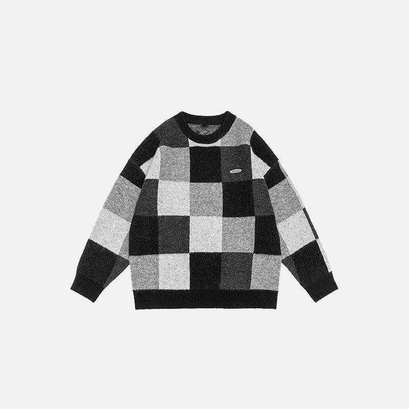 Cozy Patchwork Sweater - tntwear1