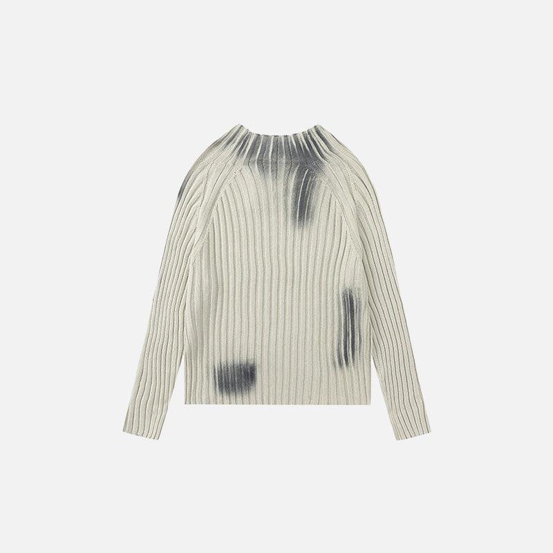 Loose Ripple Knitted Sweater - tntwear1