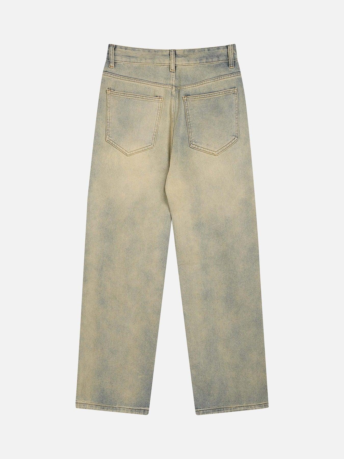 1984 American Embroidered Straight-leg Jeans - 1651 - tntwear1