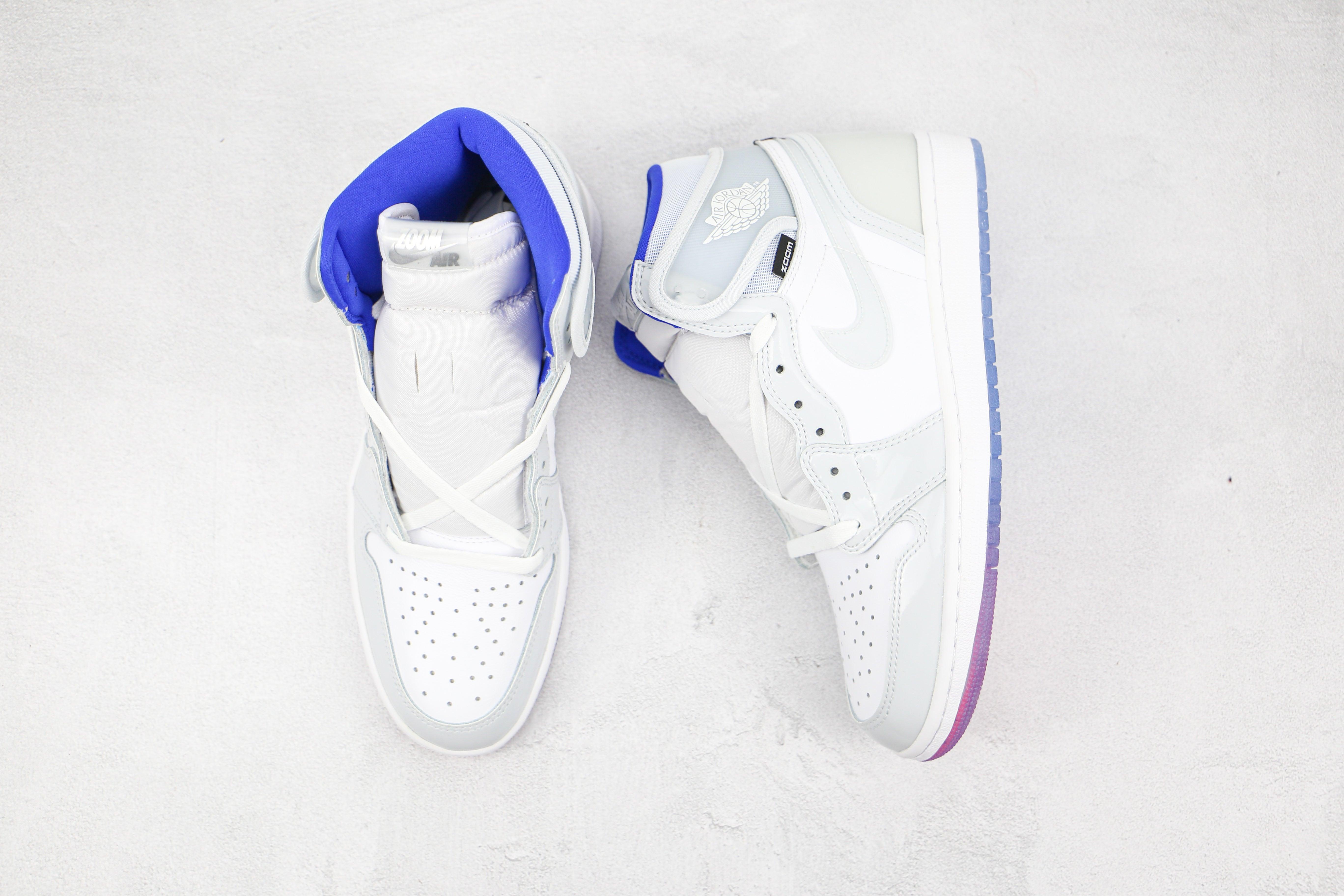 Custom White Jordan 1 High Q ( Customs And Box ), Jordan 1 Sneakers Active - tntwear1