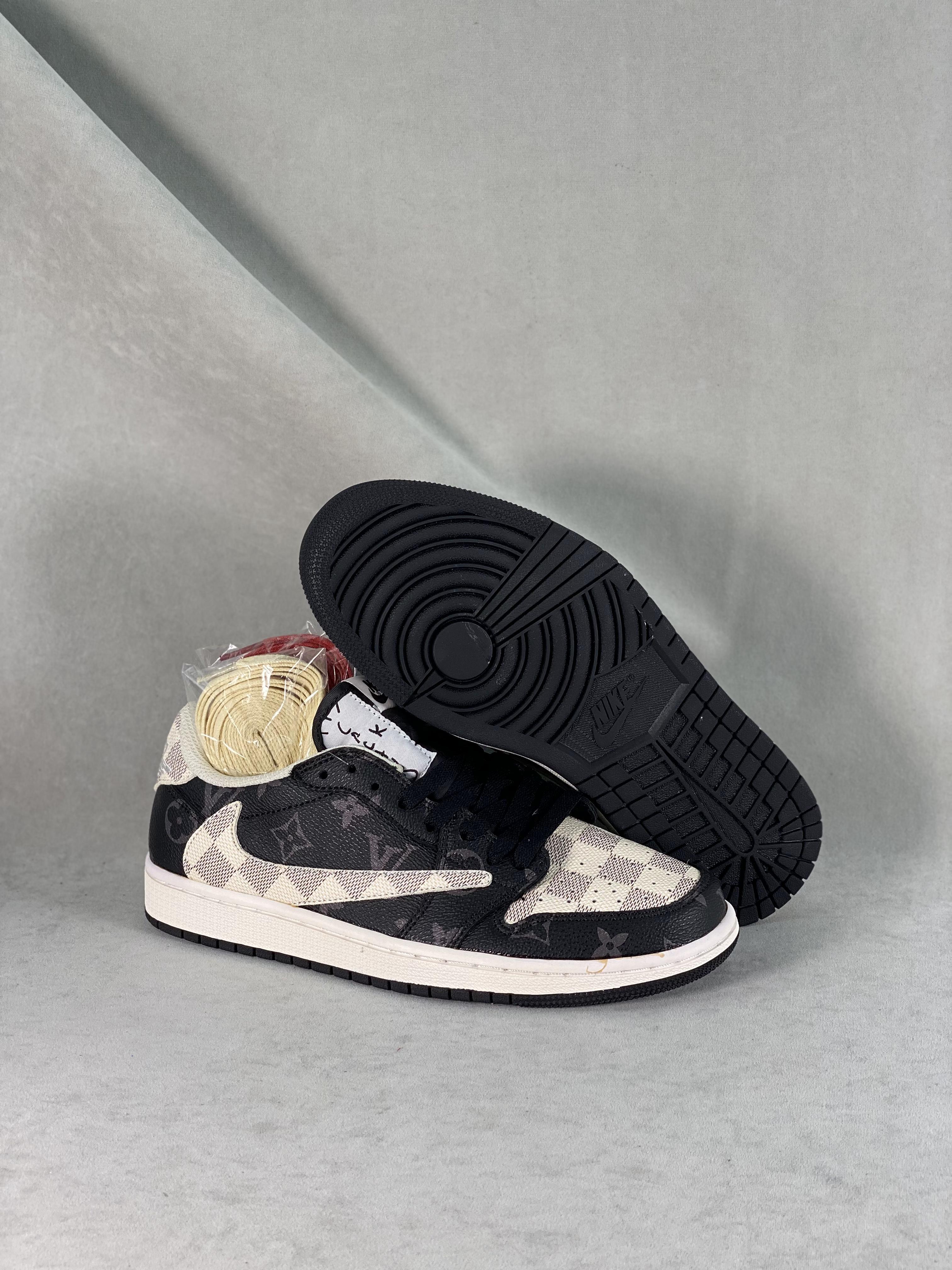 Custom Travis Scott x Fragment x Air Jordan 1 Low TS x LV DM7866-512 - tntwear1