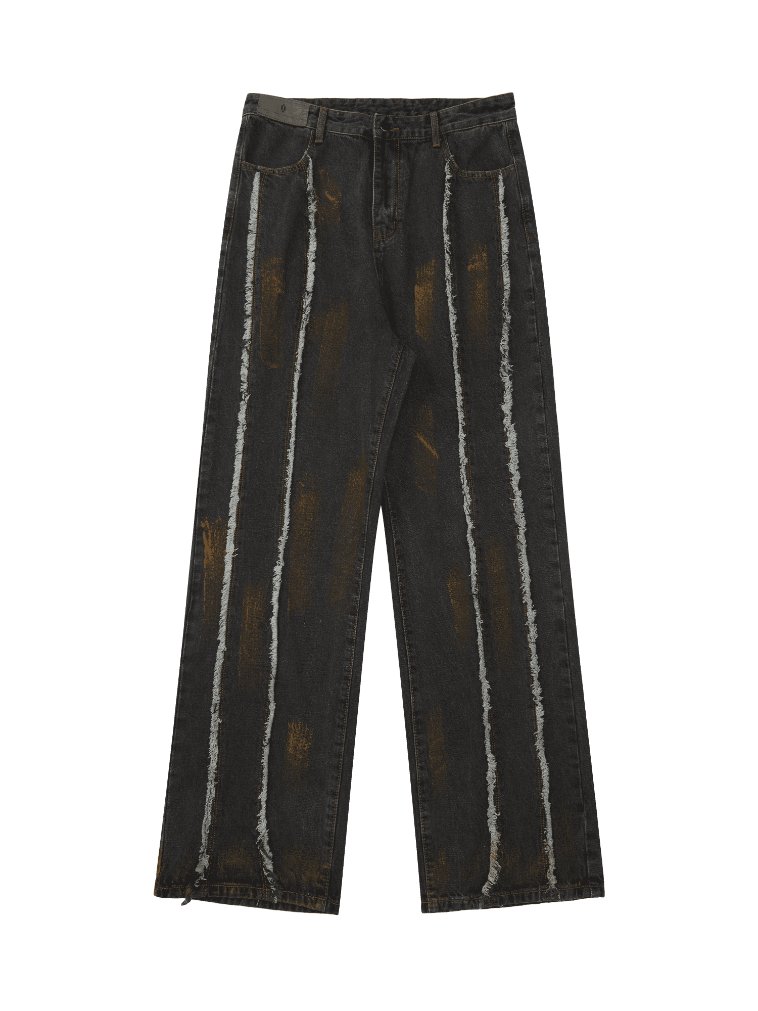 Tntwear American Street Style Spray Painted Fur Jeans - 2052 - tntwear1