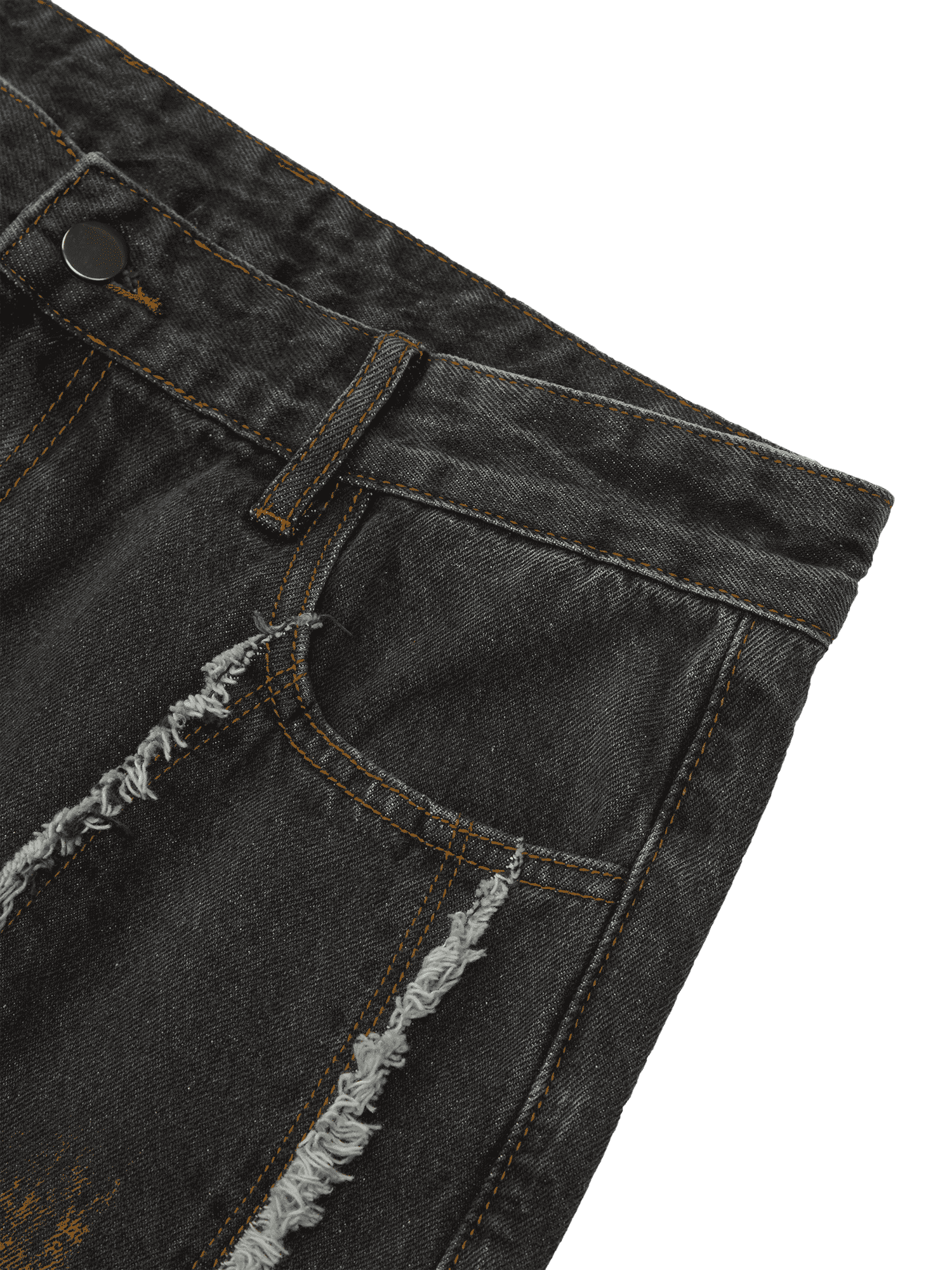 Tntwear American Street Style Spray Painted Fur Jeans - 2052 - tntwear1