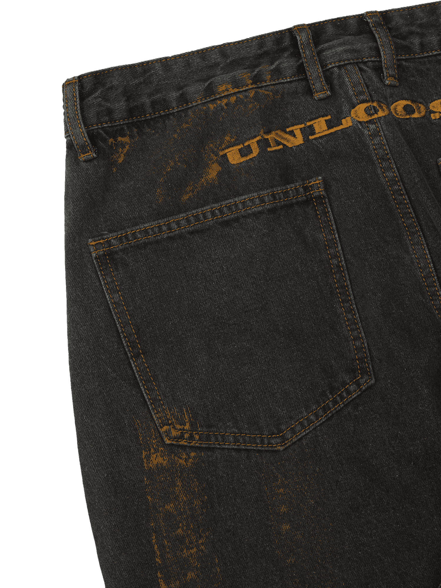 Tntwear American Street Style Spray Painted Fur Jeans - 2052 - tntwear1