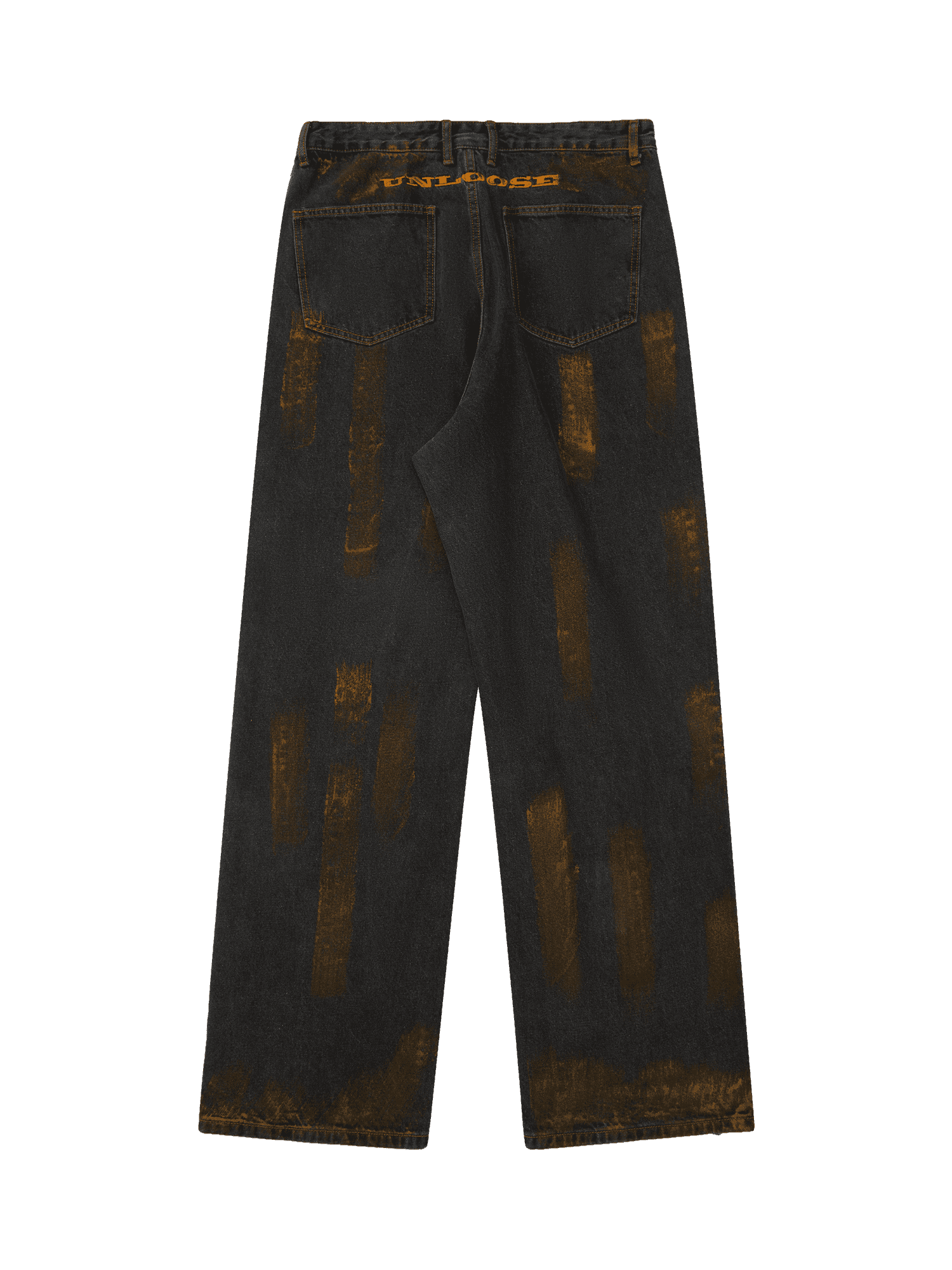 Tntwear American Street Style Spray Painted Fur Jeans - 2052 - tntwear1