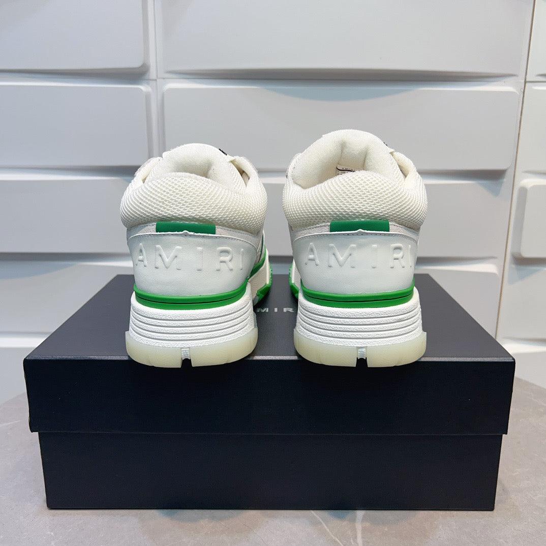 AMR MA-1 Green and White Sneakers-138 - tntwear1