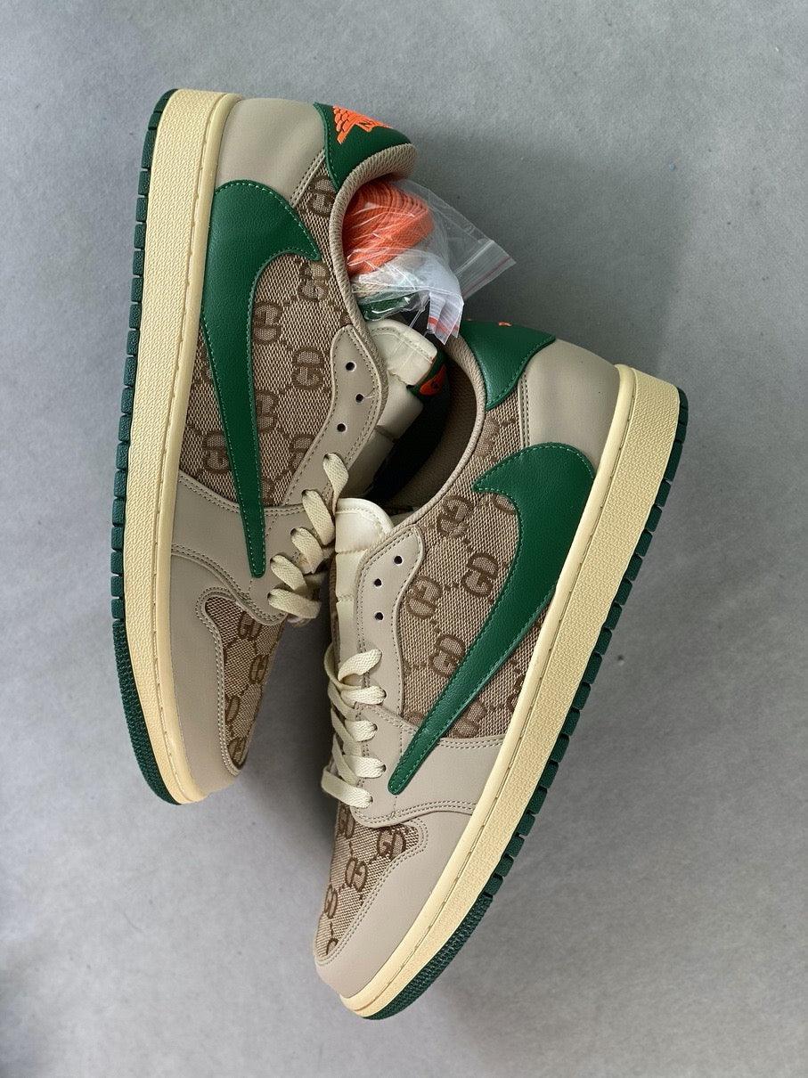 Custom Travis Scott x Air Jordan 1 Low Cactus Jack DM7868-198 - tntwear1