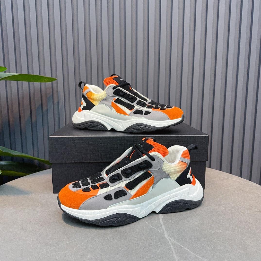 AMR Orange and Black Bone Runner Sneakers - 060 - tntwear1