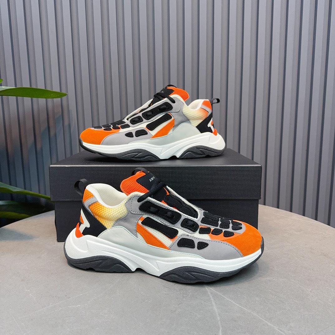 AMR Orange and Black Bone Runner Sneakers - 060 - tntwear1