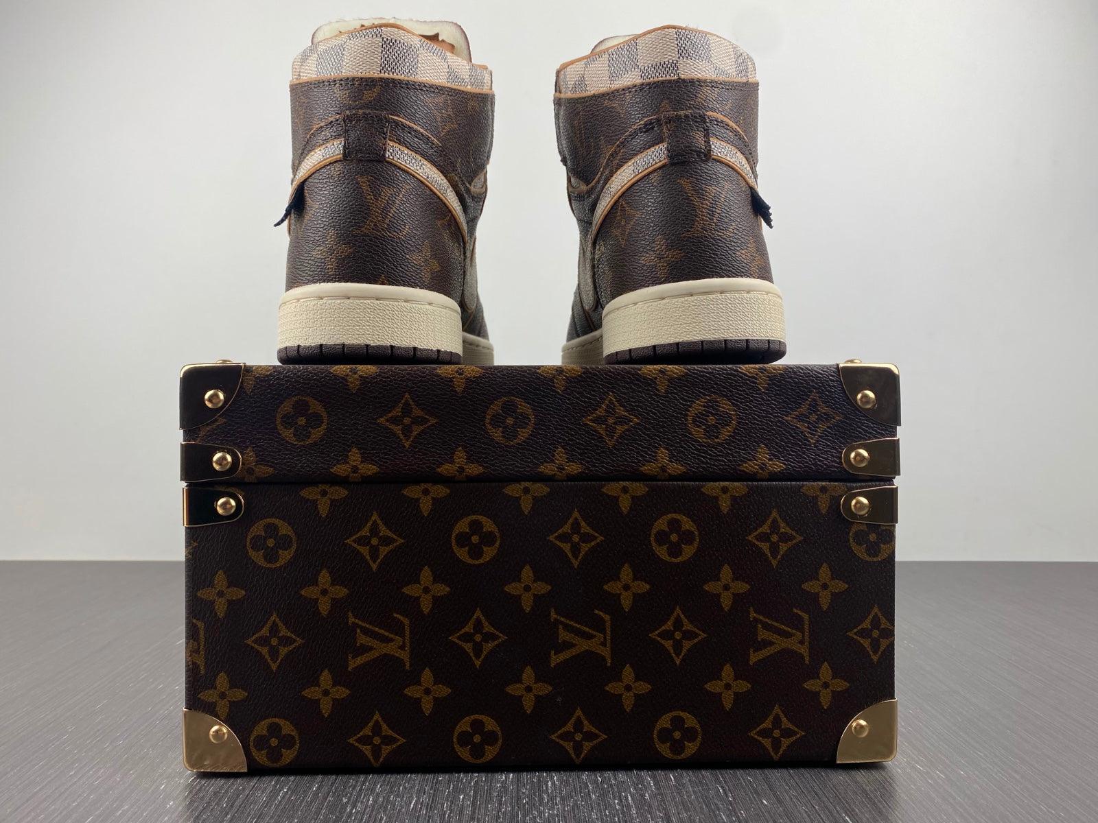 Custom Air Jordan 1 x LV x OFF-W Monogram - tntwear1