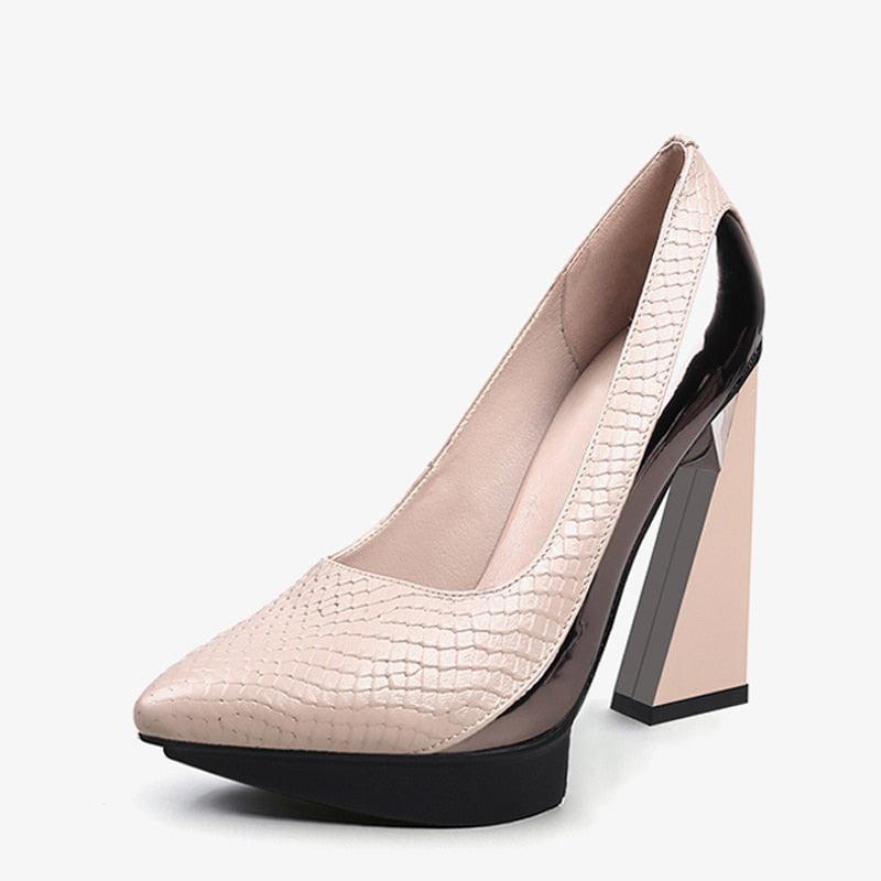 11.5cm Extreme Strange High Heels Women Pumps 2.5cm Platform Woman Pointed Toe High Heels Shoes Stiletto - tntwear1