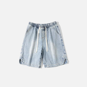 Washed Sports Denim Shorts - tntwear1