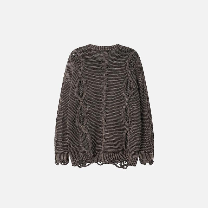 Twisted Cable Knit Sweater - tntwear1