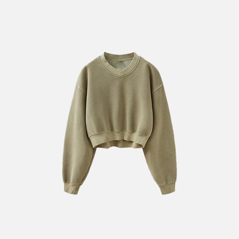 Women's Fleece Cropped Sweatshirt - tntwear1