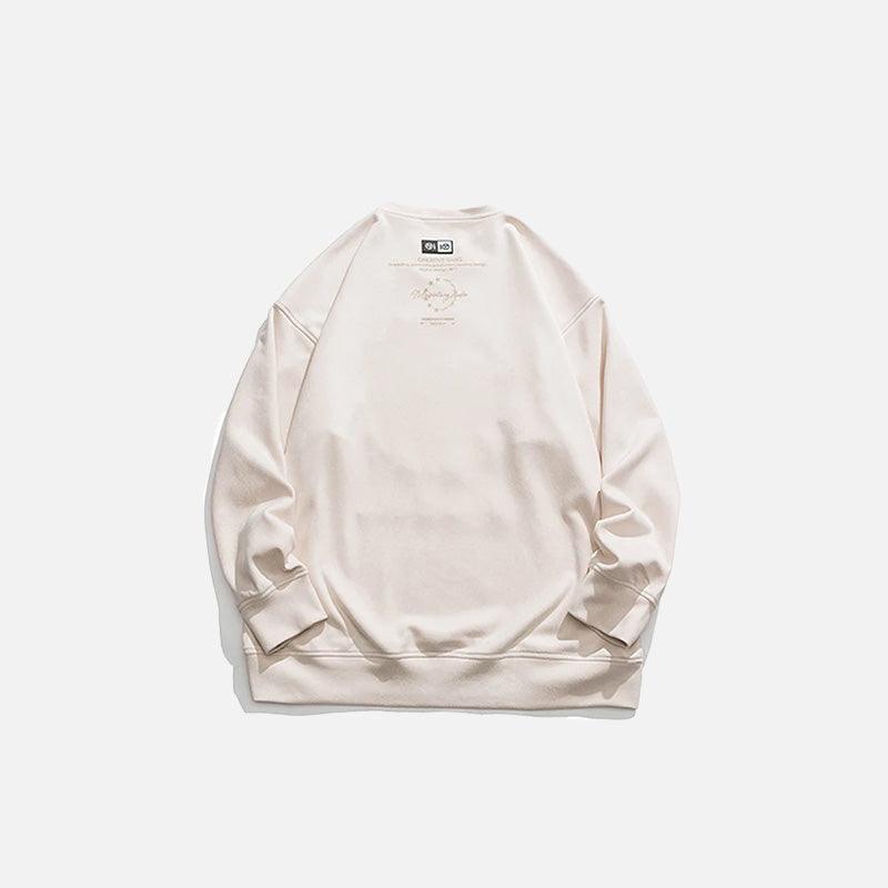 Star Ring Embroidered Sweatshirt - tntwear1