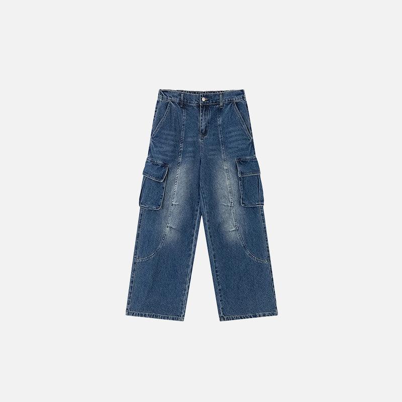 Explorer's Cargo Denim Jeans - tntwear1