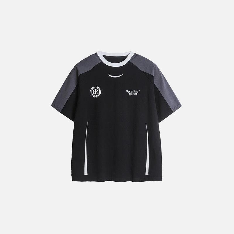 Patchwork Sports Athletic T-shirt - tntwear1