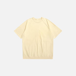 Elbow-Length Loose Blank T-shirt - tntwear1