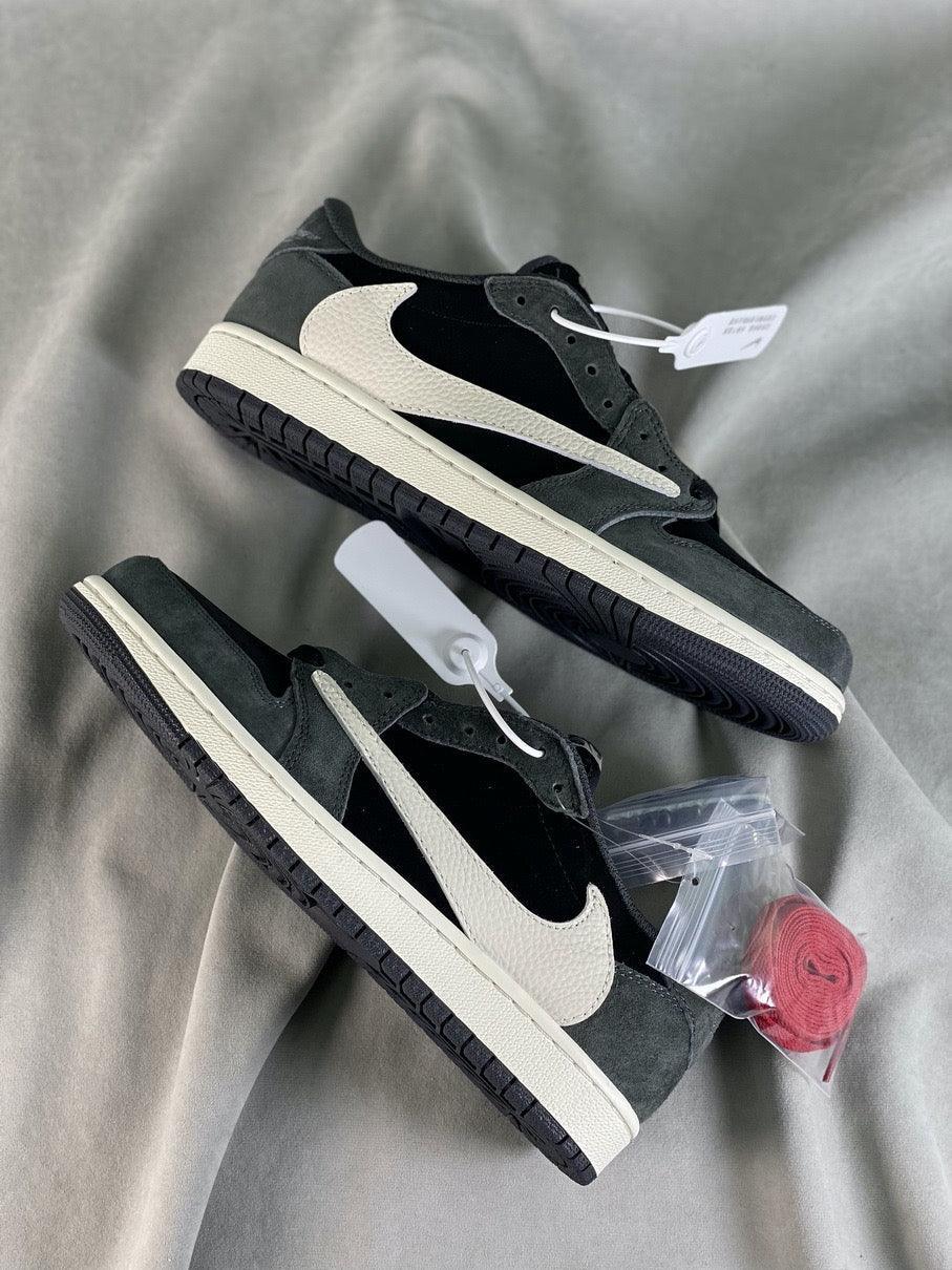 Custom Travis Scott x Fragment x Air Jordan 1 Low DM7866-001 - tntwear1