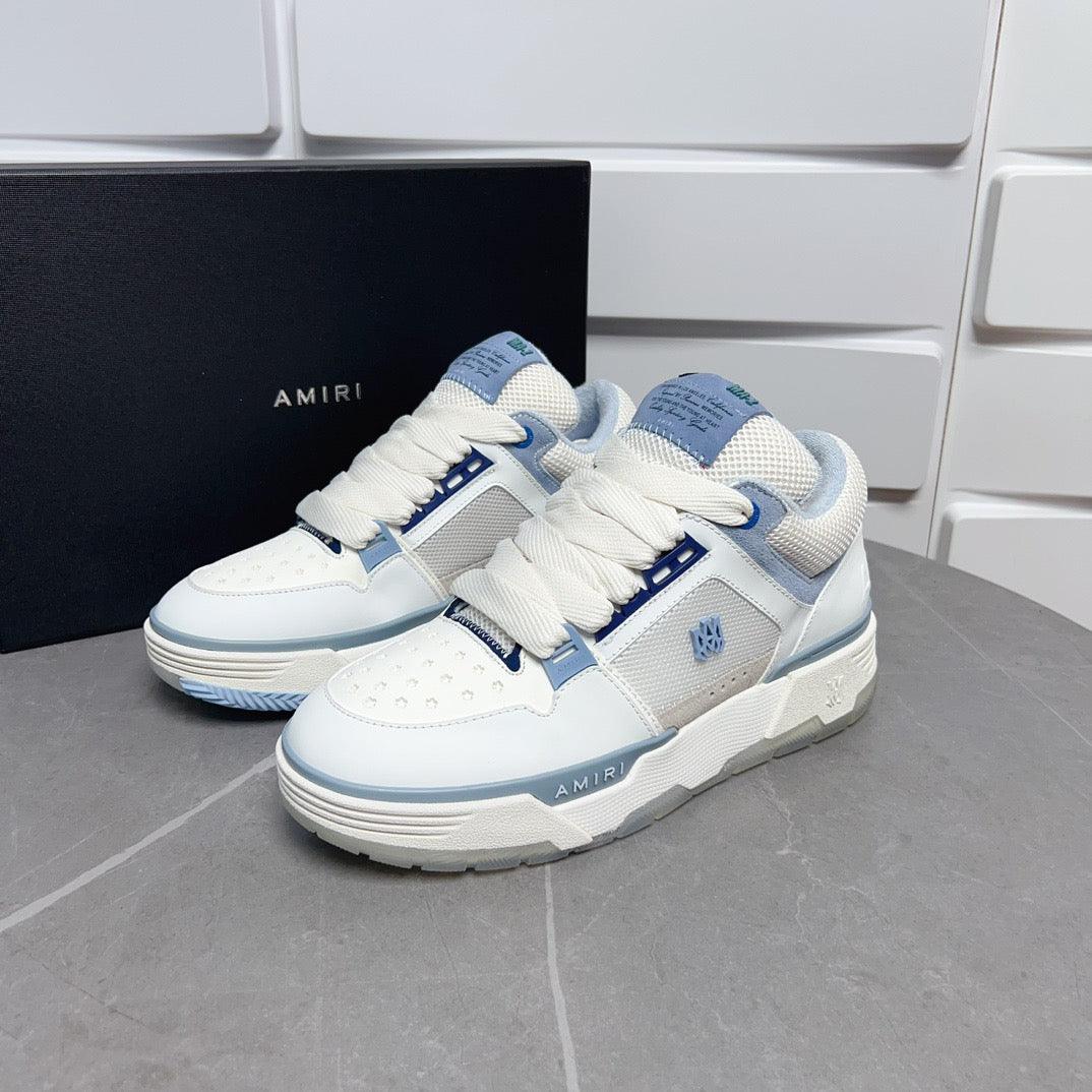 AMR MA-1 White and Blue Sneakers-131 - tntwear1