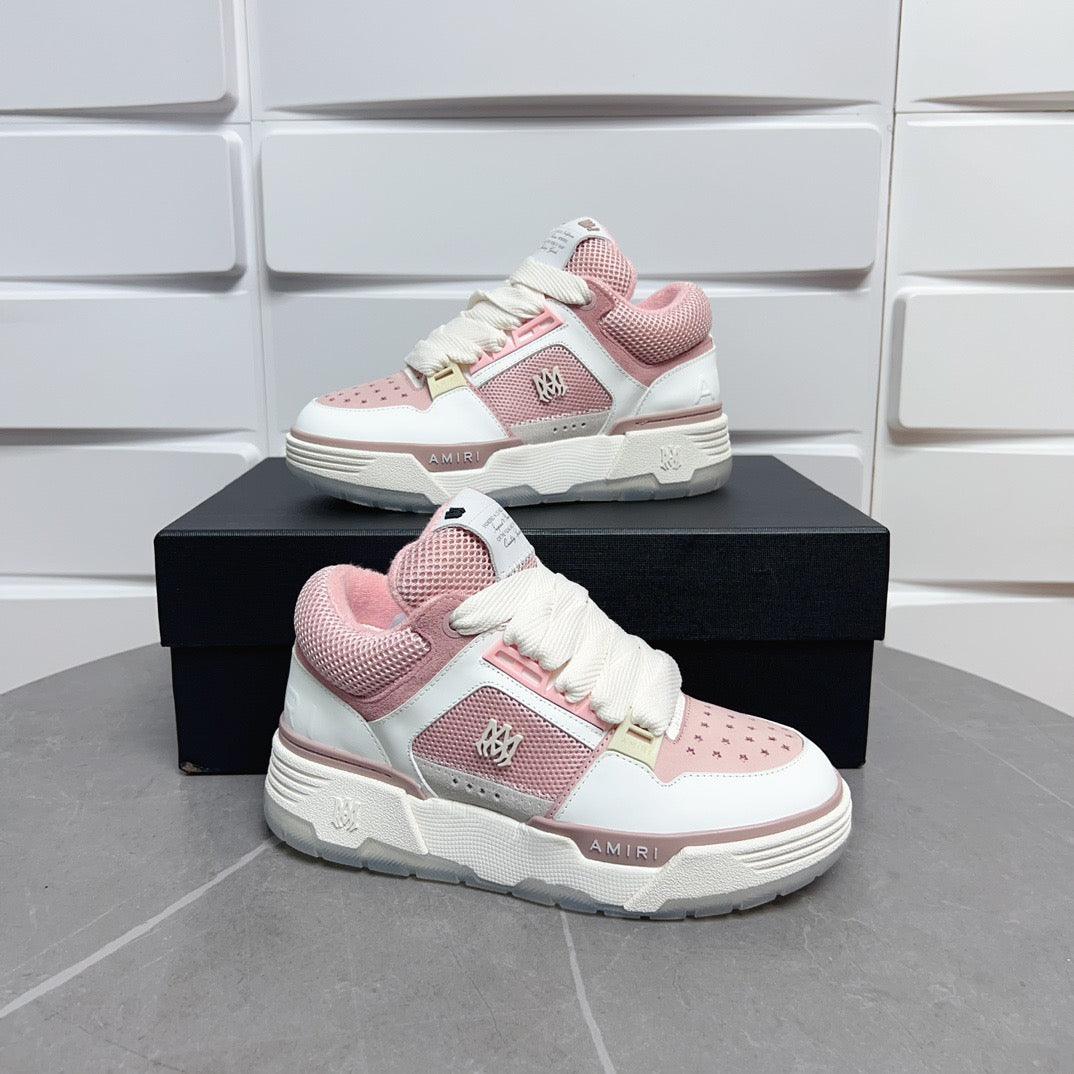 AMR MA-1 White and Pink Sneakers-129 - tntwear1