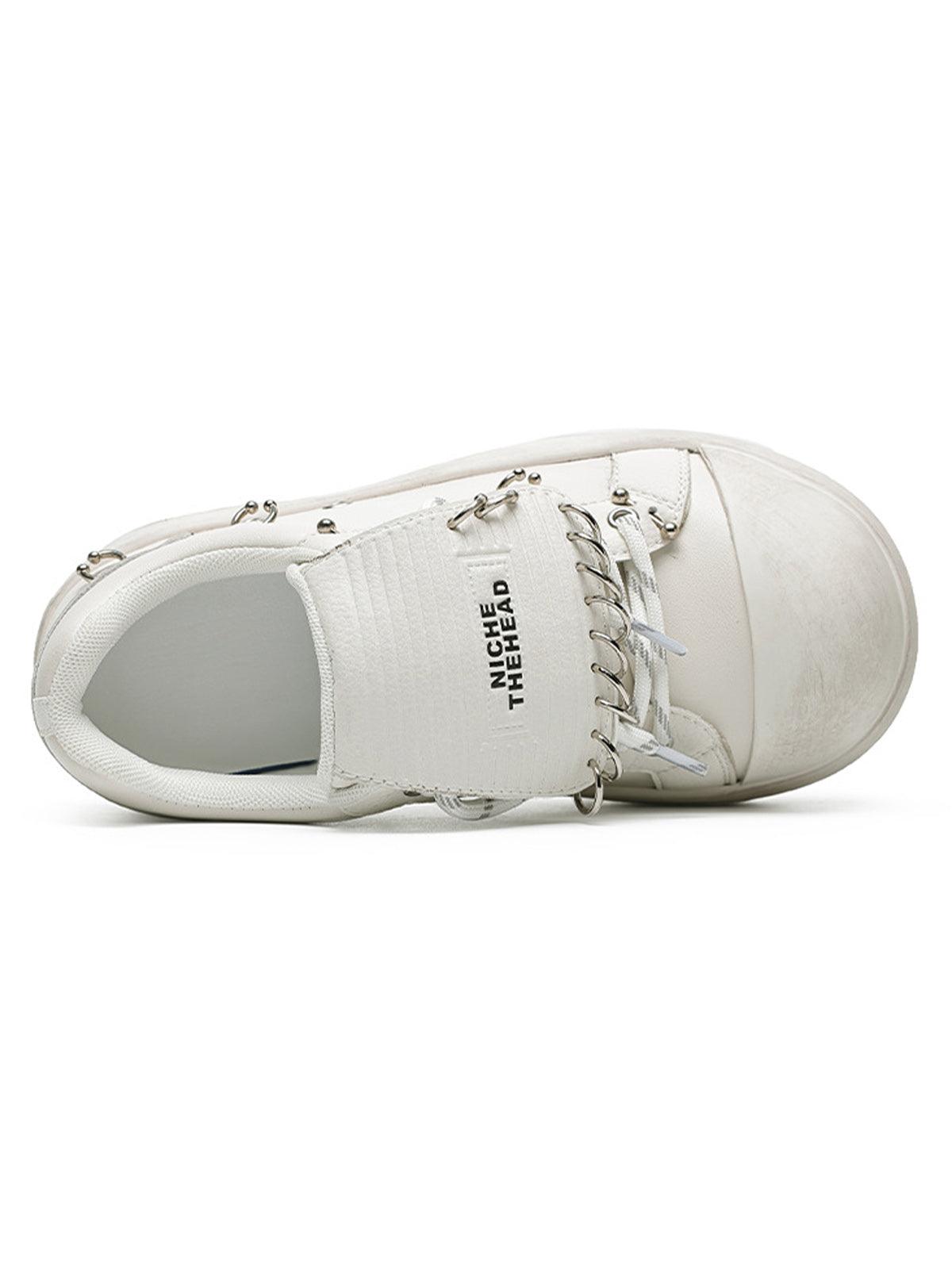 Tntwear Punk Metal Ring Platform Sneakers - tntwear1