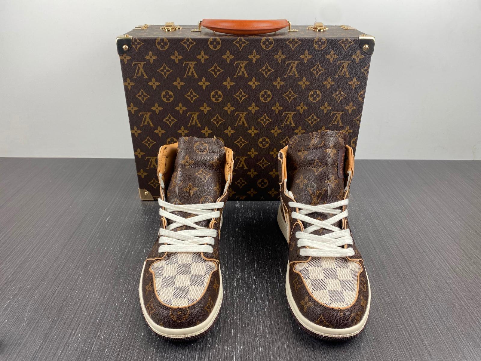 Custom Air Jordan 1 x LV x OFF-W Monogram - tntwear1