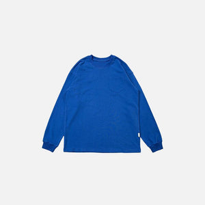 Versatile Blank Long Sleeve T-shirt - tntwear1