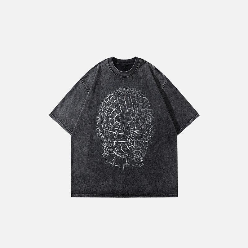 Labyrinth Mind Oversized Gothic T-shirt - tntwear1