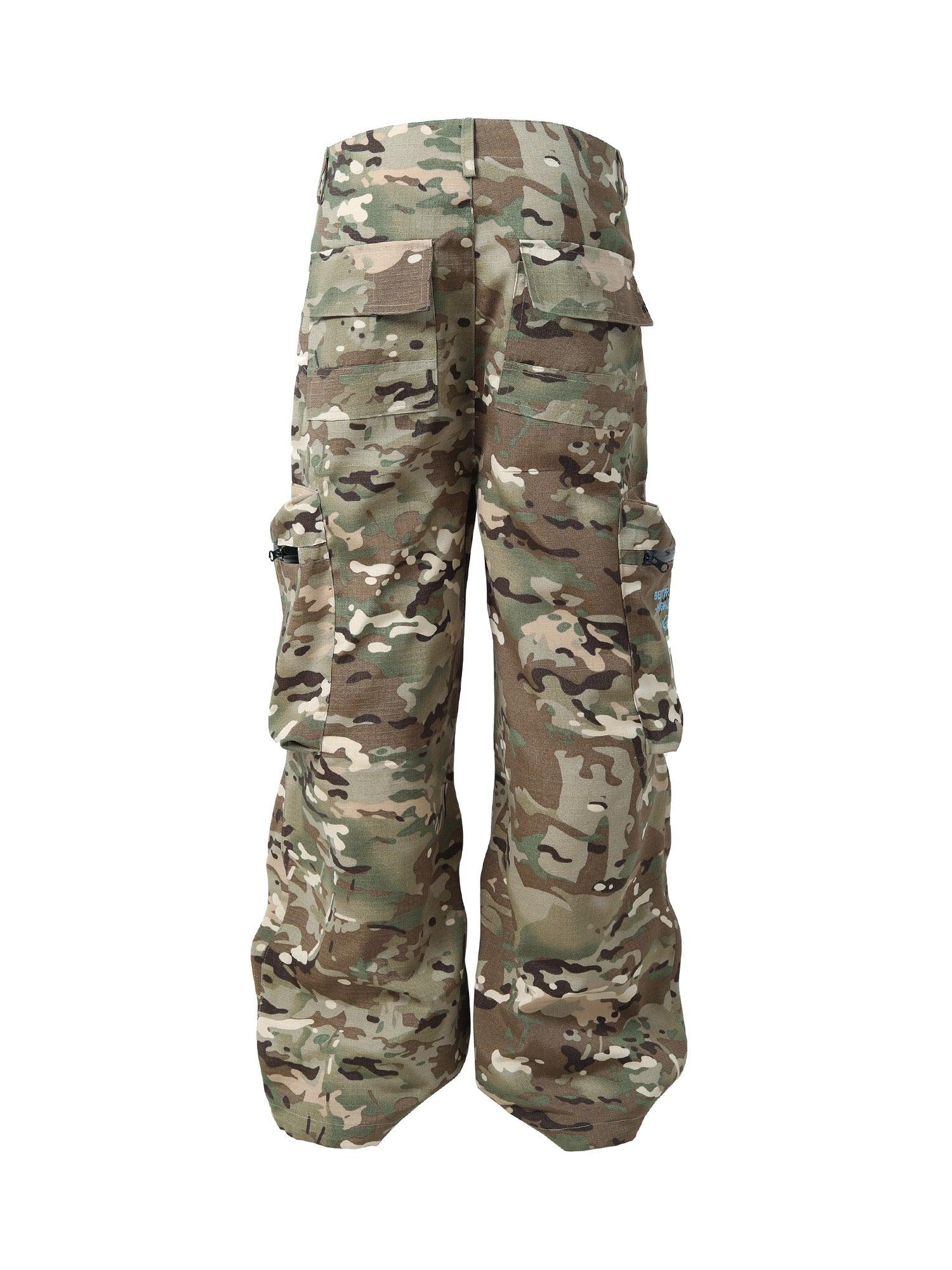 Tntwear High Street Camouflage Multi-Pocket Woven Pants