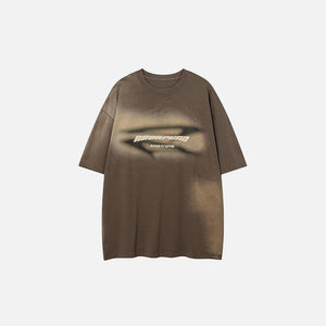 Faded Loose Distressed T-shirt - tntwear1