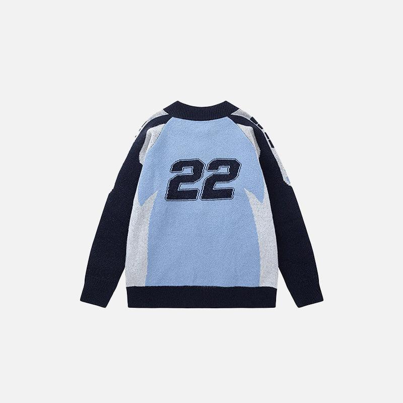 Turbo Drive Gray Star Sweater - tntwear1