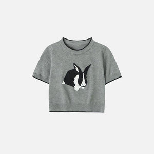 Women's Bunny Bliss Cropped T-shirt - tntwear1